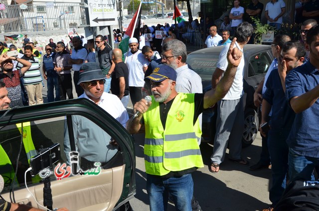  فيديو: الالاف في مظاهرة الشهيد محمد والرئيس عادل بدير  على الشرطة الاختيار محاربة كفرقاسم او عائلات الاجرام 