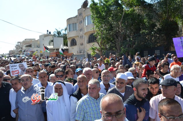  فيديو: الالاف في مظاهرة الشهيد محمد والرئيس عادل بدير  على الشرطة الاختيار محاربة كفرقاسم او عائلات الاجرام 