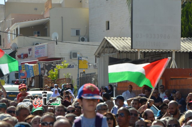  فيديو: الالاف في مظاهرة الشهيد محمد والرئيس عادل بدير  على الشرطة الاختيار محاربة كفرقاسم او عائلات الاجرام 