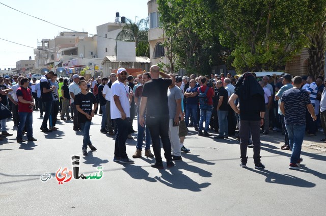  فيديو: الالاف في مظاهرة الشهيد محمد والرئيس عادل بدير  على الشرطة الاختيار محاربة كفرقاسم او عائلات الاجرام 