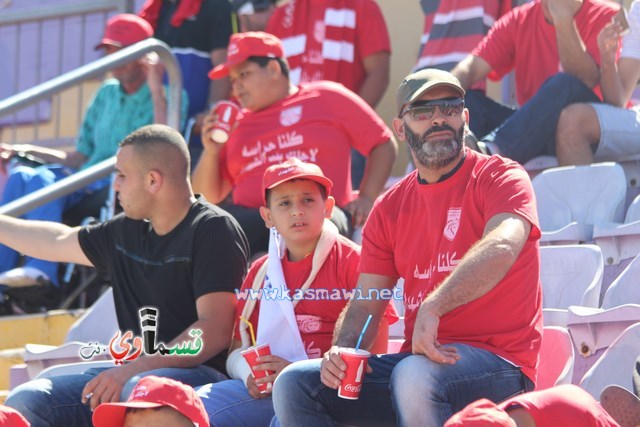 فيديو : الحسم النهائي ينتقل الى ارض الناصرة يوم الثلاثاء بعد التعادل 1-1 واكثر من 4500 مشجع ساند الفريق القسماوي 