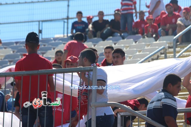 فيديو : الحسم النهائي ينتقل الى ارض الناصرة يوم الثلاثاء بعد التعادل 1-1 واكثر من 4500 مشجع ساند الفريق القسماوي 