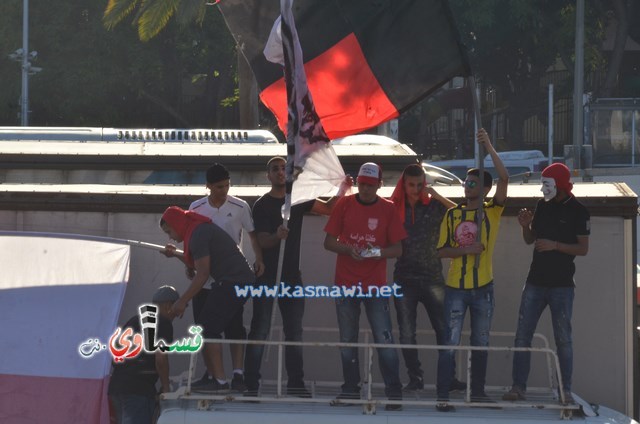 فيديو : الحسم النهائي ينتقل الى ارض الناصرة يوم الثلاثاء بعد التعادل 1-1 واكثر من 4500 مشجع ساند الفريق القسماوي 