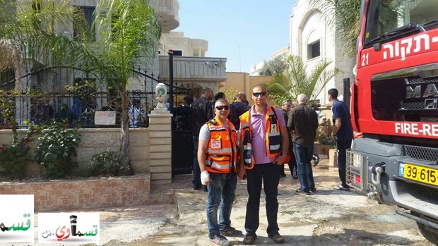 كفر قاسم : اندلاع حريق بأحد البيوت شمالي المدينة بدون اصابات